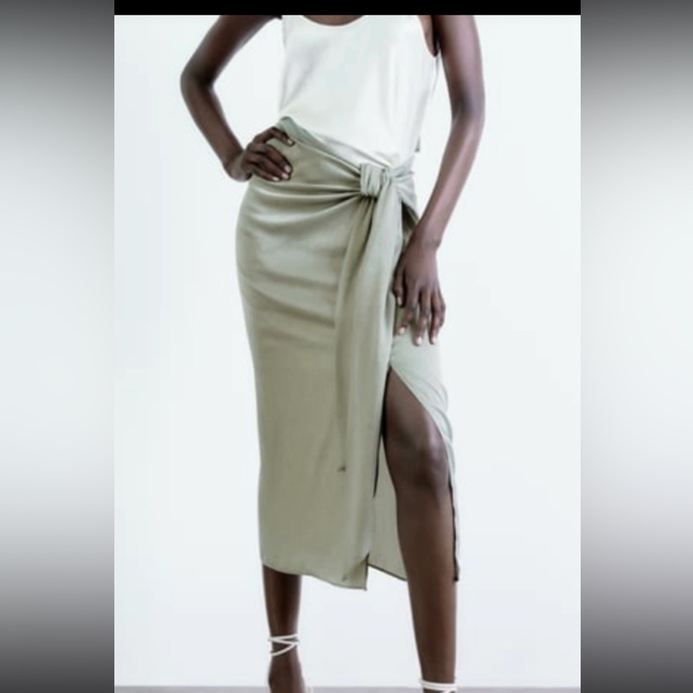 Zara silk skirt